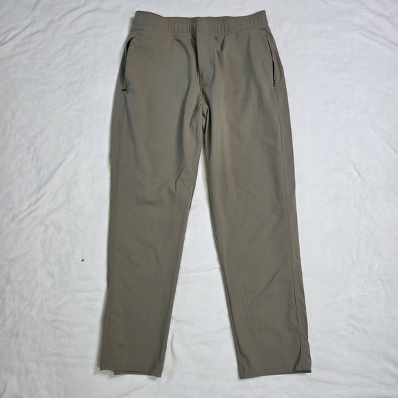 Public Rec Game Changer Pant Men's Size 34/28 Khaki Ash Stretch Athletic Comfort - Picture 1 of 10